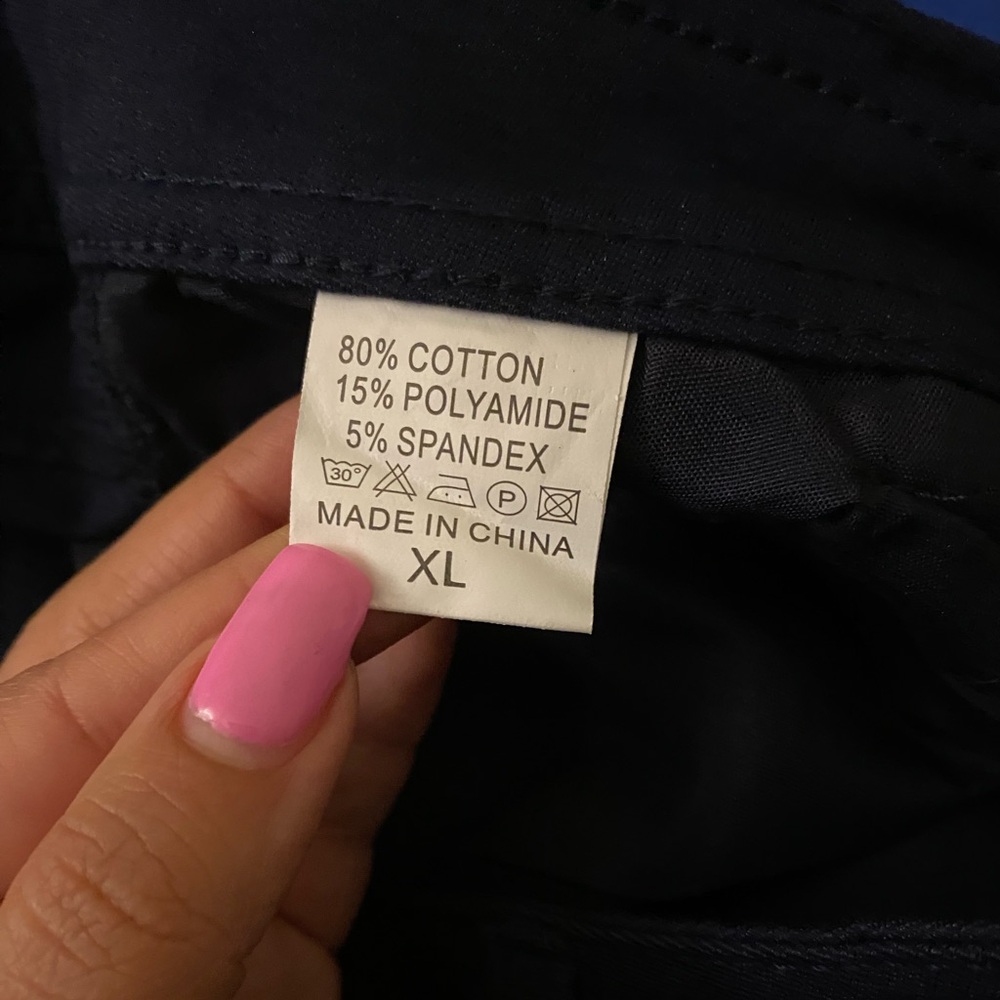 Navy Blue Skinny Pants - Picture 4 of 4